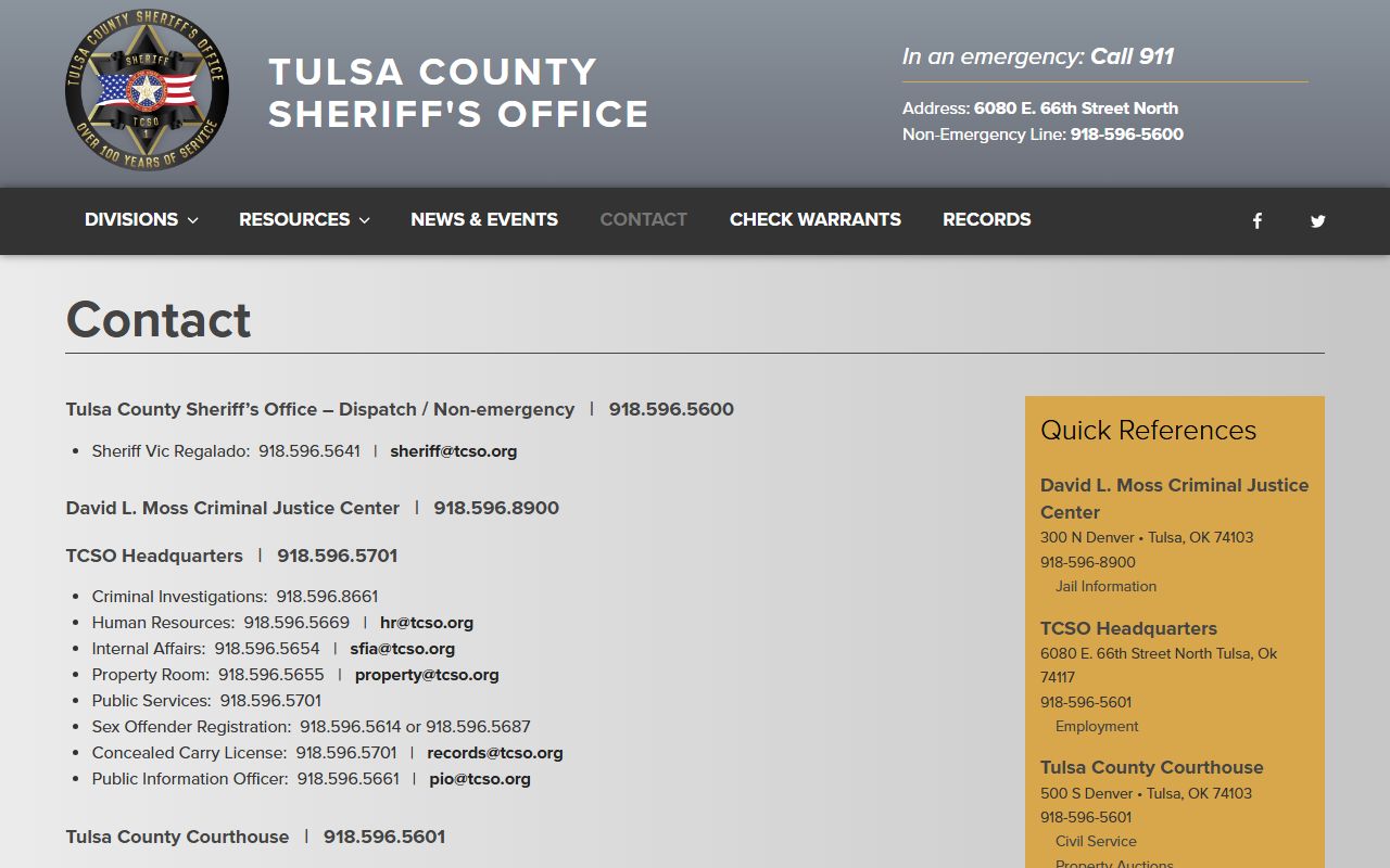Tulsa County Sheriff sex offender tracking for Jenks