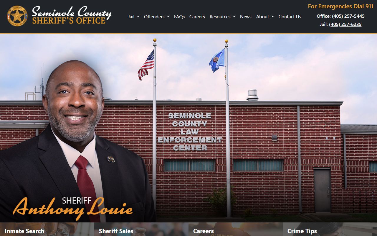 Seminole County Sheriff's Office main page